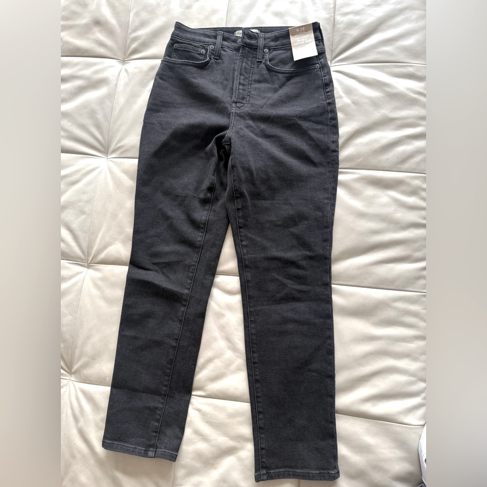 Madewell Curvy Perfect Vintage Black Women's Jeans 28